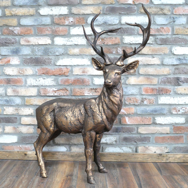 A STANDING STAG FIGURE