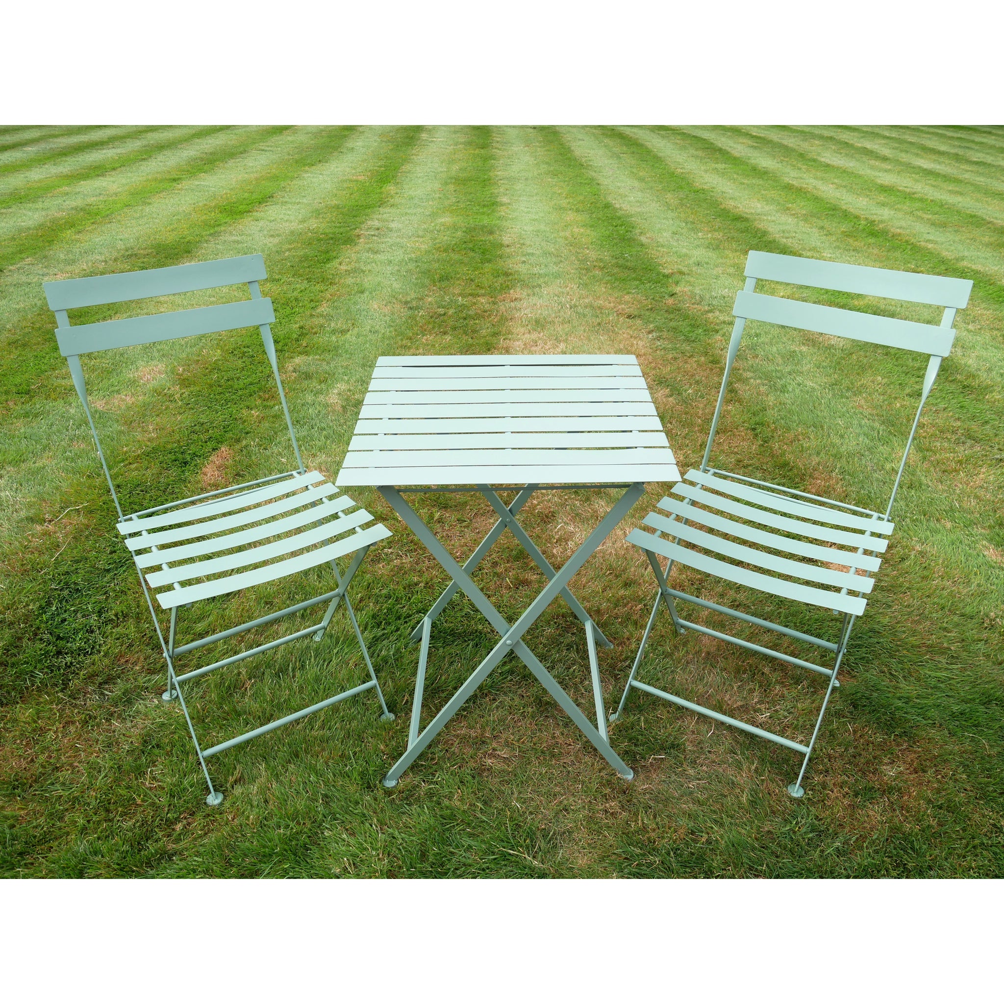 Bibury Sage Green Folding Bistro Set