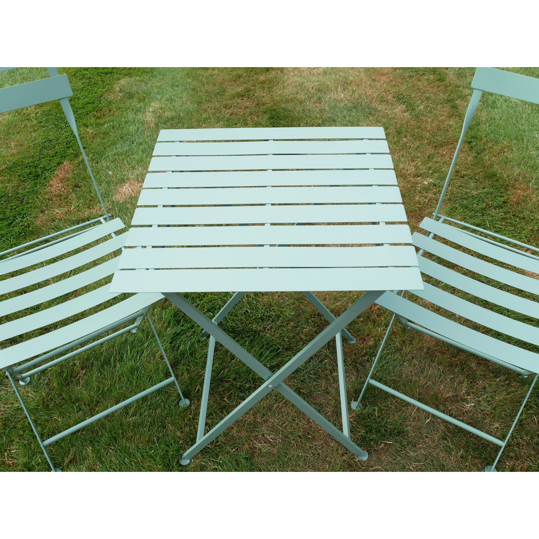 Bibury Sage Green Folding Bistro Set