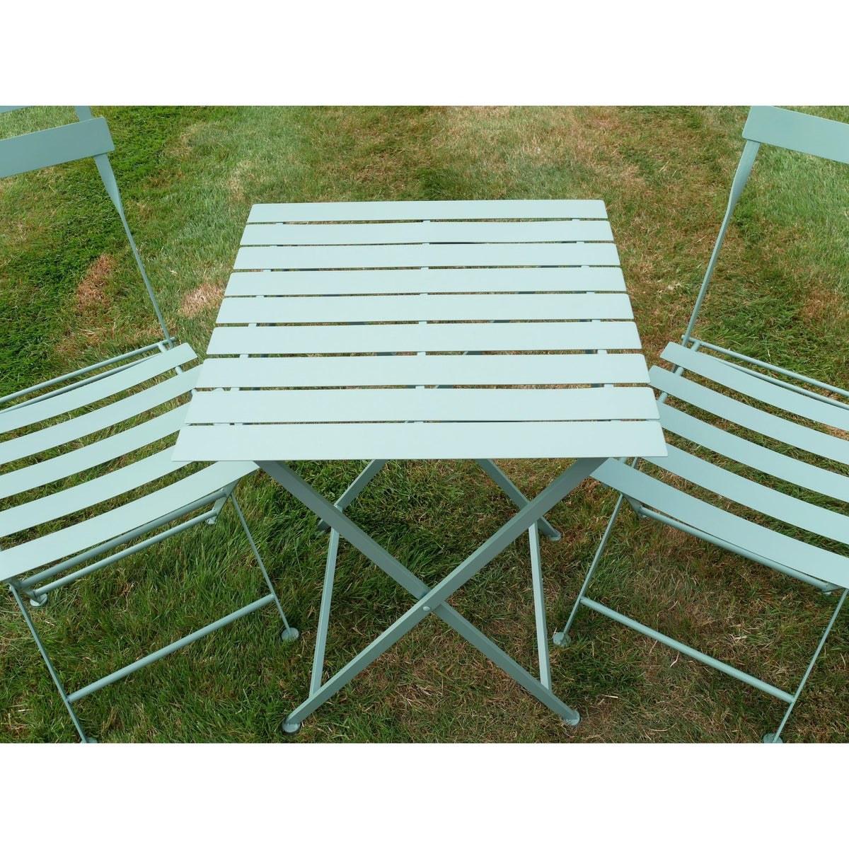 Bibury Sage Green Folding Bistro Set