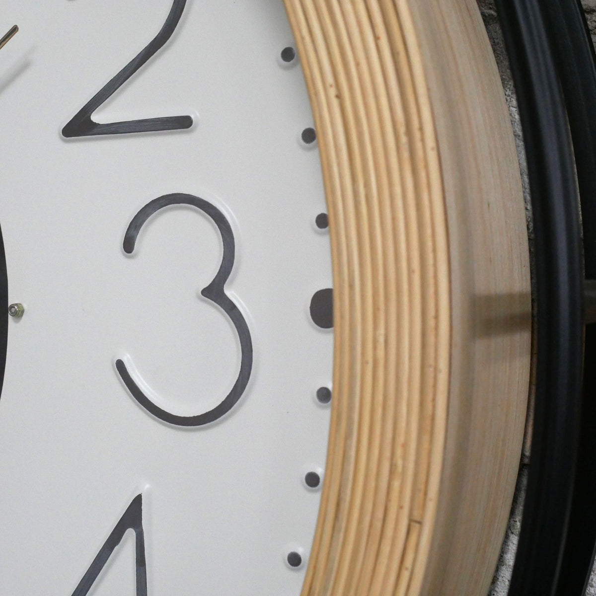 Large pocket watch working cog wall clock with white face