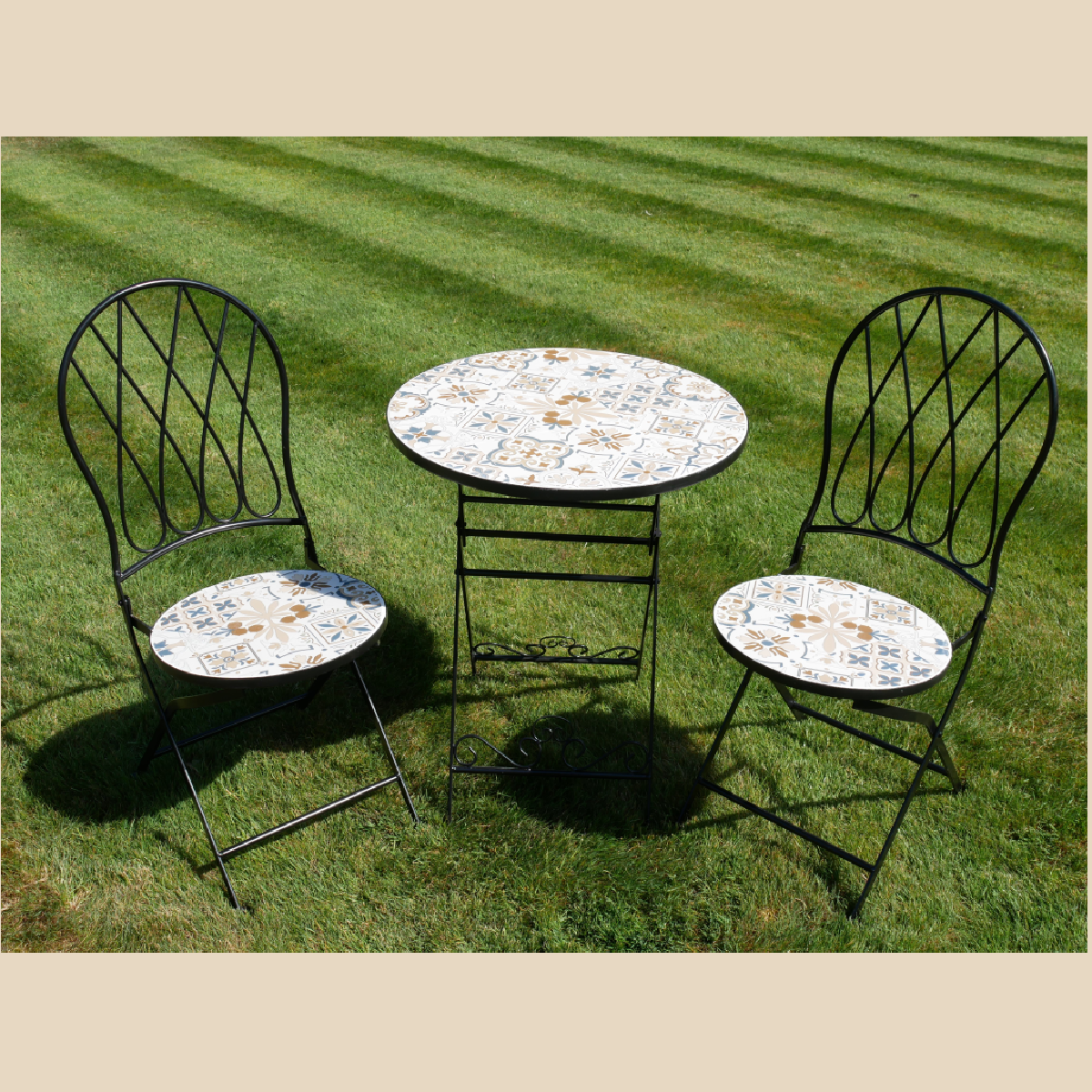 AMALFI MOSAIC TEA FOR 2 SET