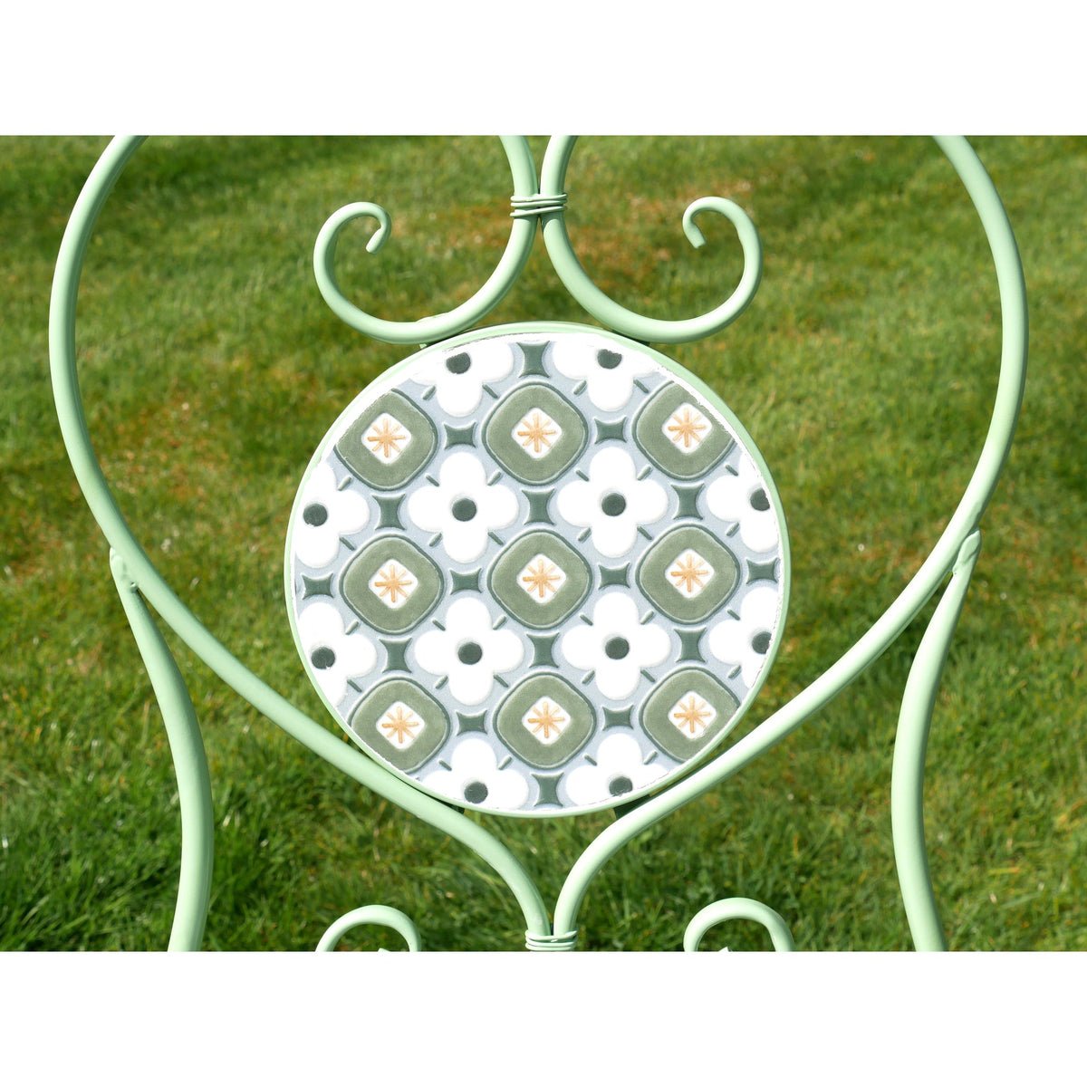 Eynsham Sage Green Mosaic Tea for Two Set