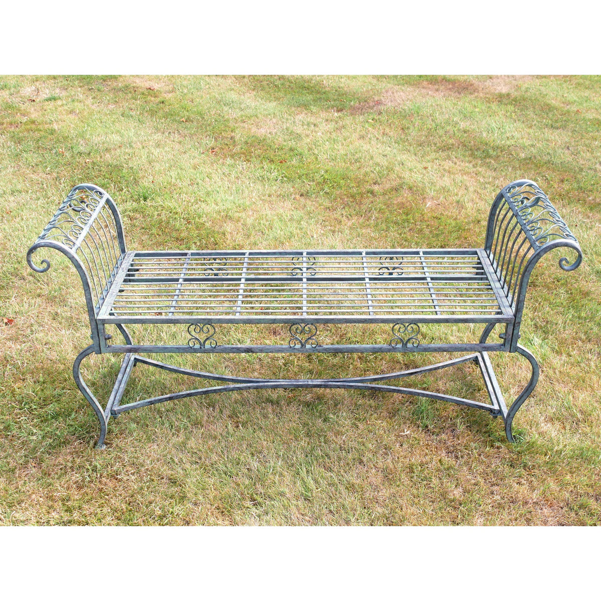 Kelmscott Scroll-End Backless Garden Bench