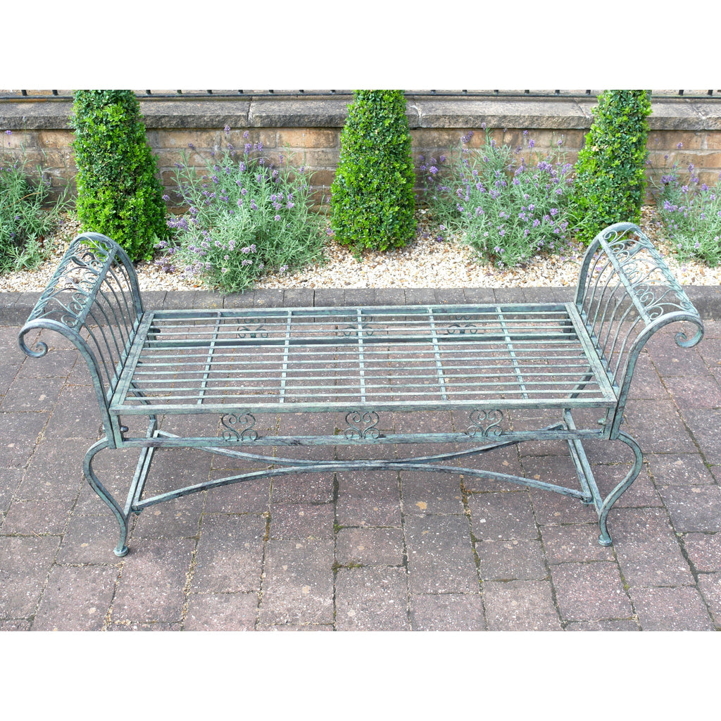 Kelmscott Scroll-End Backless Garden Bench