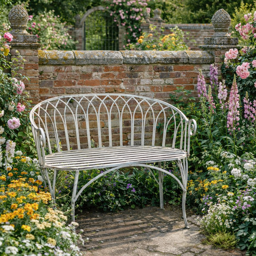 Asthall Small Antique Grey Love Seat