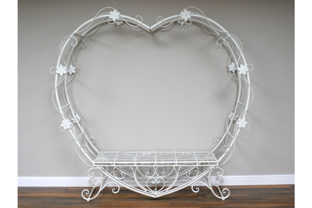 LOVE HEART GARDEN BENCH