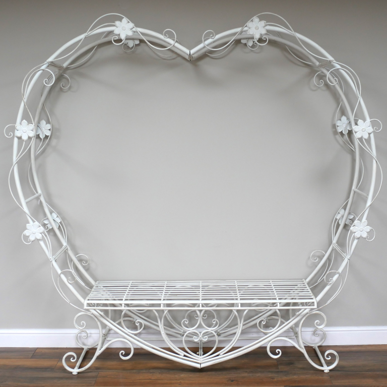 LOVE HEART GARDEN BENCH