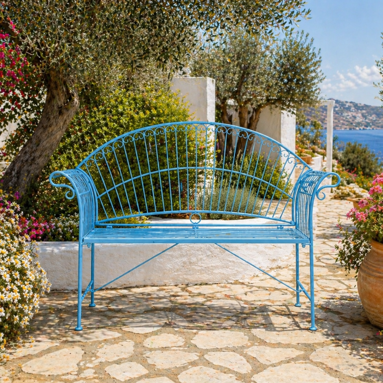 BLUE CRETE BENCH