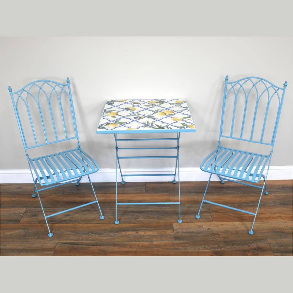 SANTORINI LEMON MOSAIC PATIO SET