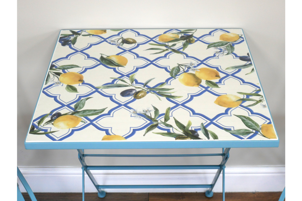 SANTORINI LEMON MOSAIC PATIO SET
