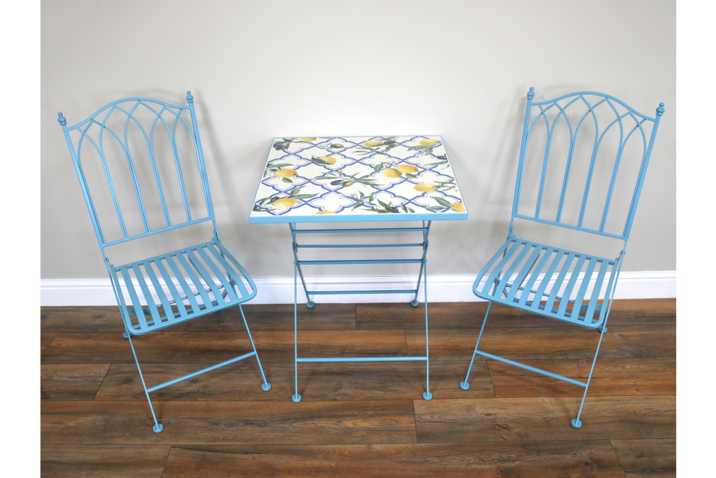 SANTORINI LEMON MOSAIC PATIO SET