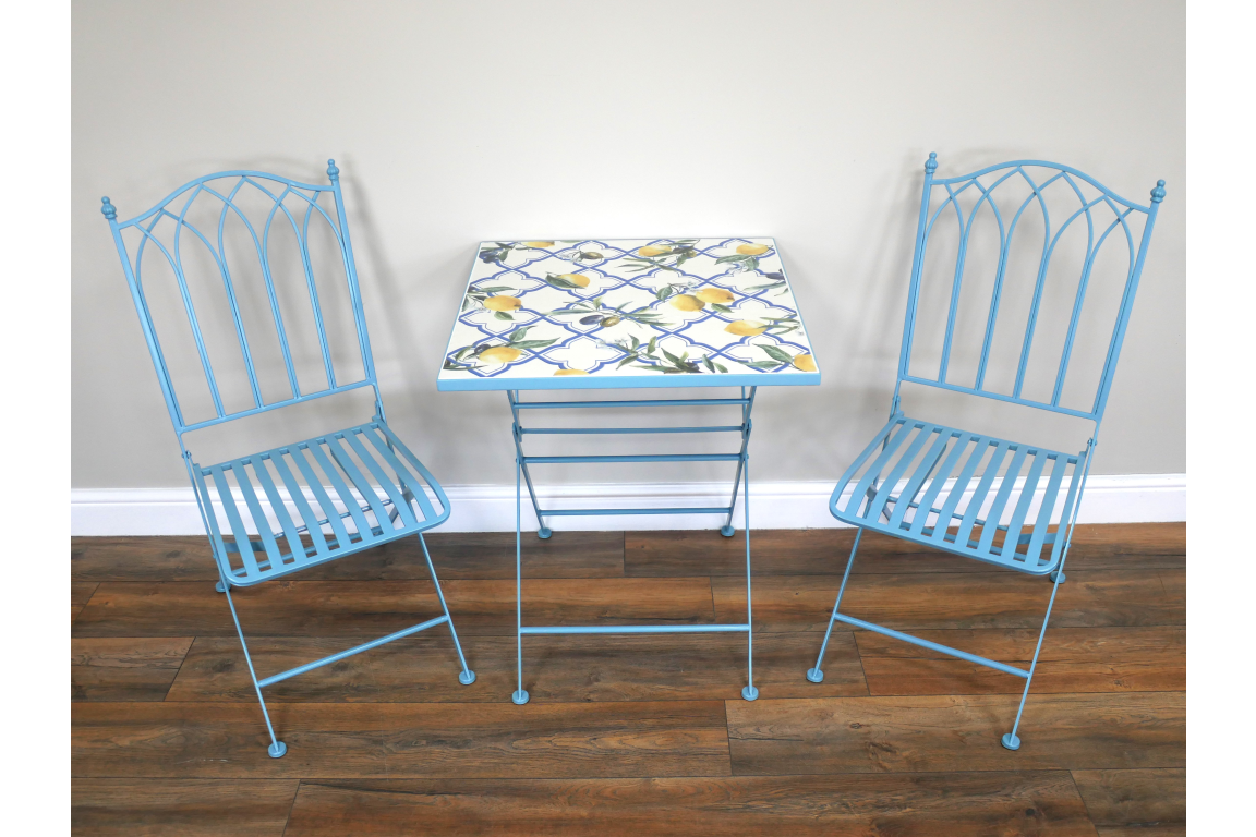 SANTORINI LEMON MOSAIC PATIO SET