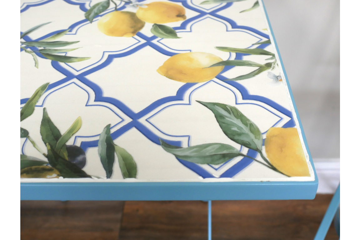 SANTORINI LEMON MOSAIC PATIO SET