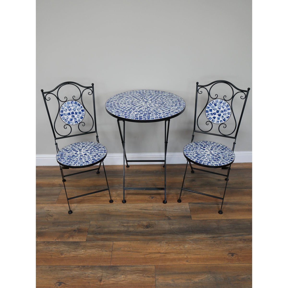 Delft Blue & White Mosaic Tea for Two Set