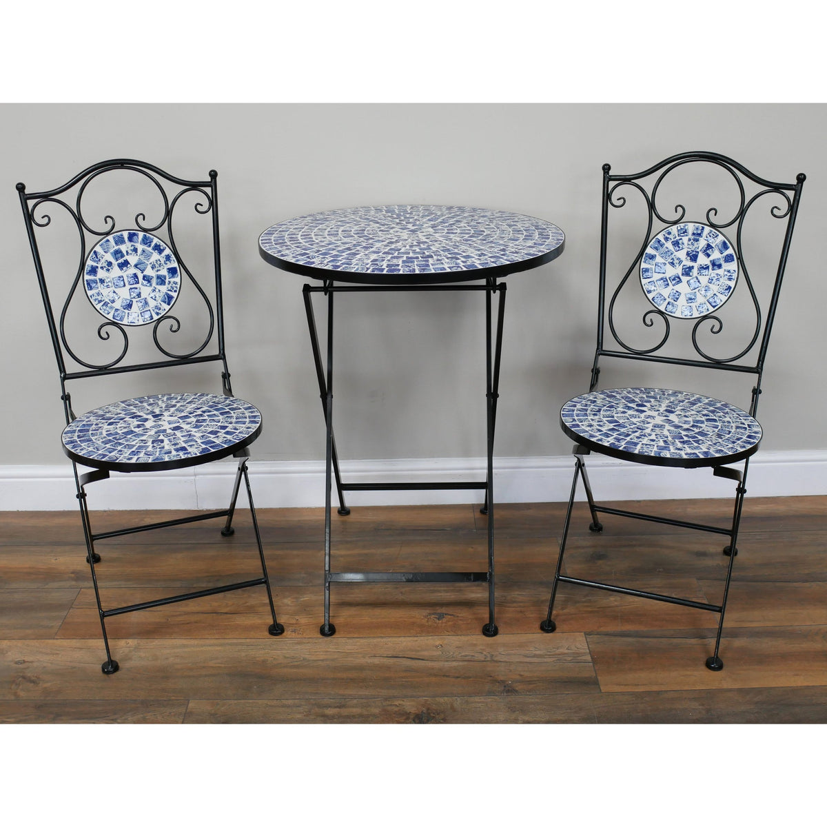 Delft Blue & White Mosaic Tea for Two Set