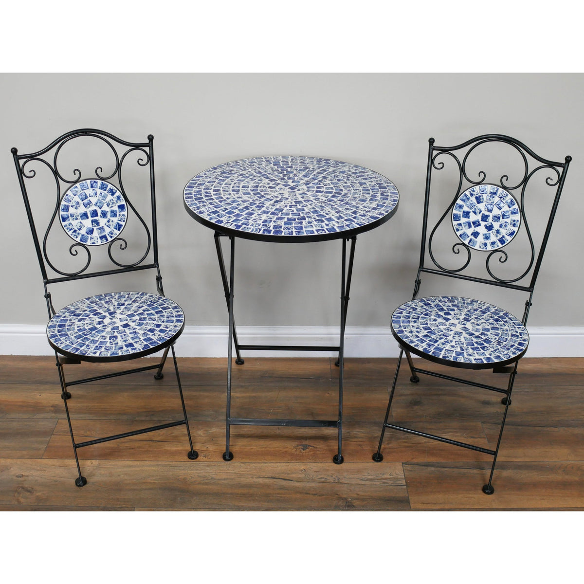 Delft Blue & White Mosaic Tea for Two Set