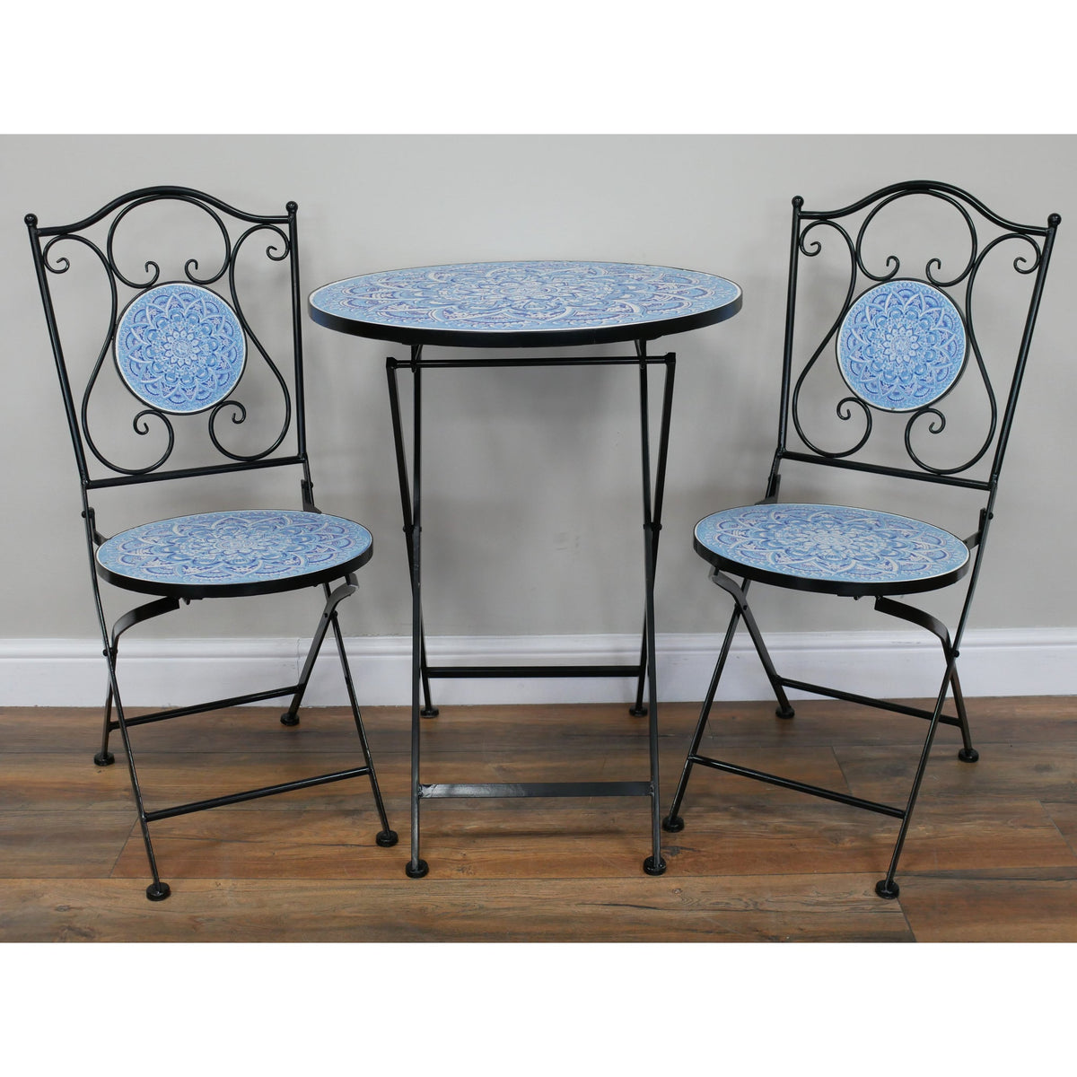 Mykonos Blue Mosaic Tea for Two Set
