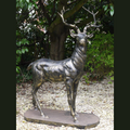 Majestic Cast Iron Garden Stag, Facing Left