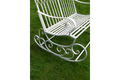 'Henley' Two Seat, Off White Metal Rocking Garden Bench