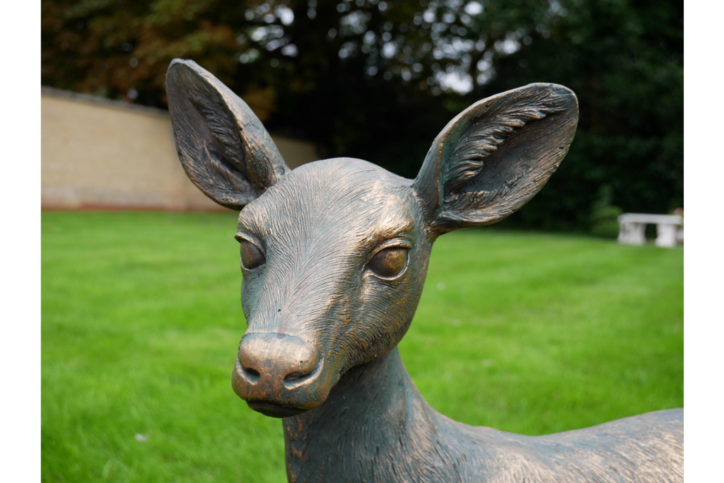 BRONZE BABY DOE DEER
