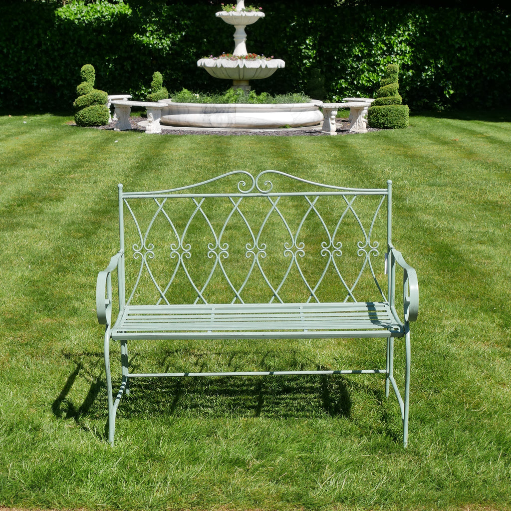 Shipton Pistachio Green Garden Bench