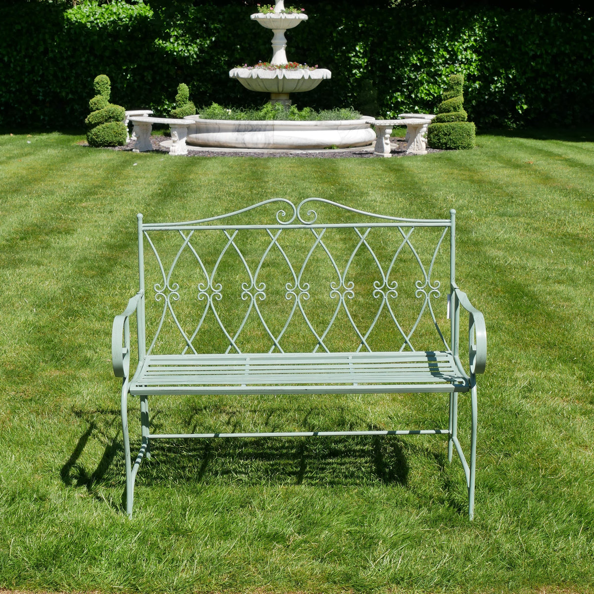 Shipton Pistachio Green Garden Bench