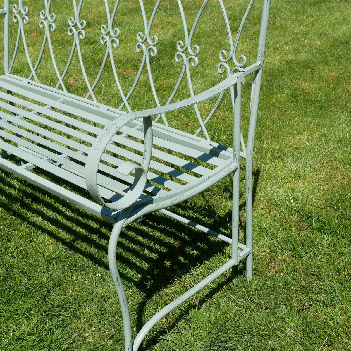 Shipton Pistachio Green Garden Bench