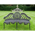 Blenheim Black Cast Aluminium Garden Bench