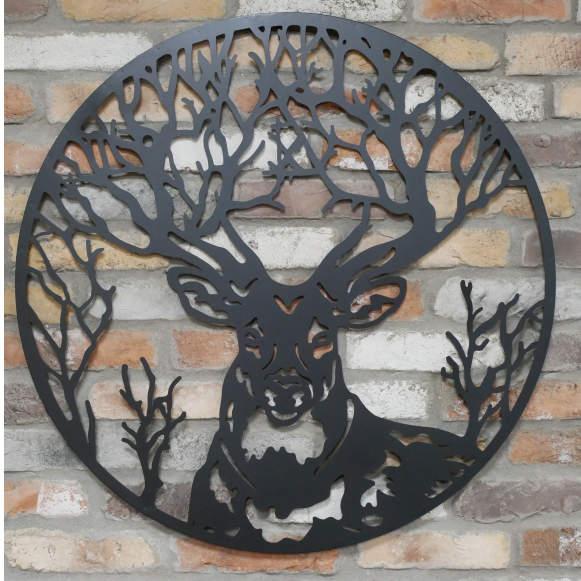 A Stag's Head Wall Plaque