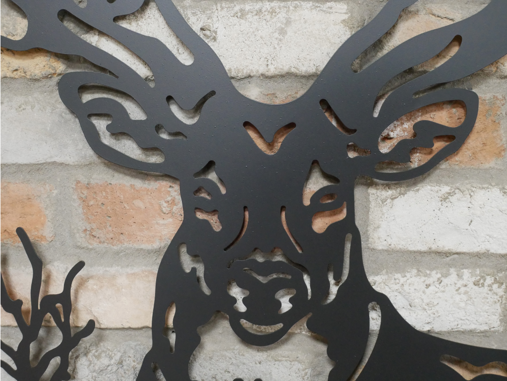 A Stag's Head Wall Plaque