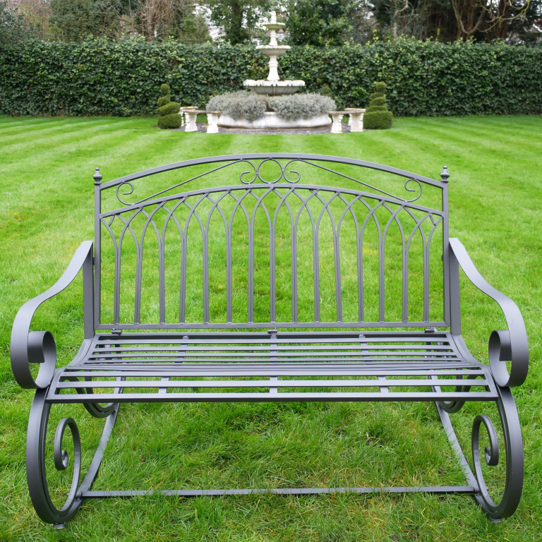 Grosvenor Grey Rocking Bench