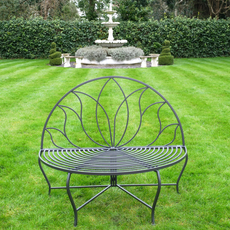 Evesham Dark Grey  Garden Bench