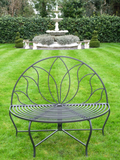 Evesham Dark Grey  Garden Bench