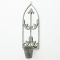 Ornate Rusty Wall Mirror with Planter