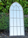 Large Arch Mirror With Rustic Metal Frame